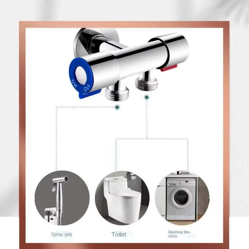 Handheld Bidet Sprayer Set Stainless Steel Spray Gun Shower Handheld Toilet Bidet Faucet Sprayer Shower Nozzle Self Cleaning