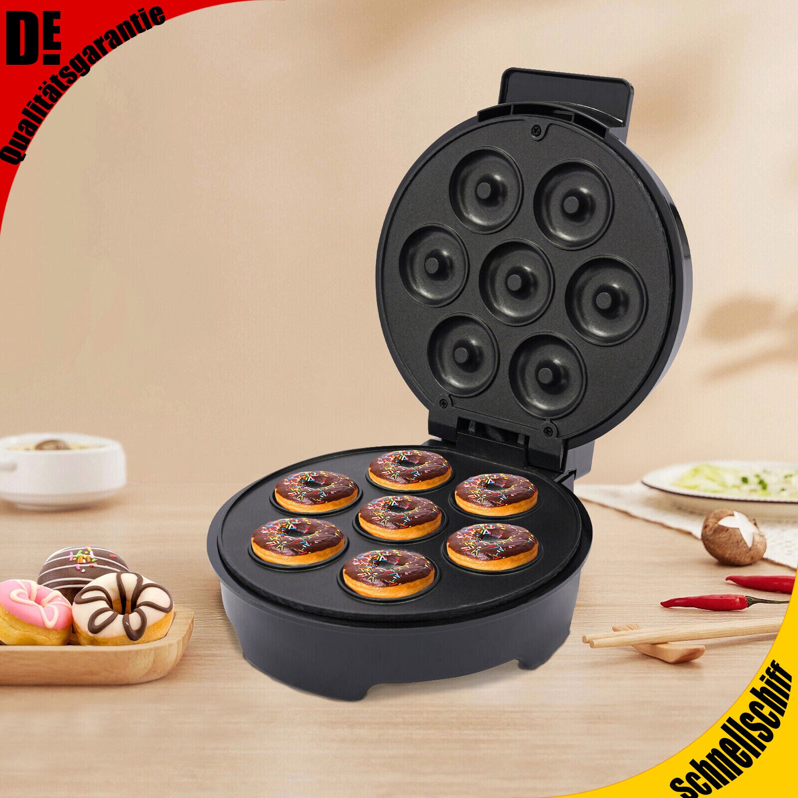 Donut Maker Maschine Mini 7 Loch Donut Maschine Für Kinderfreundli