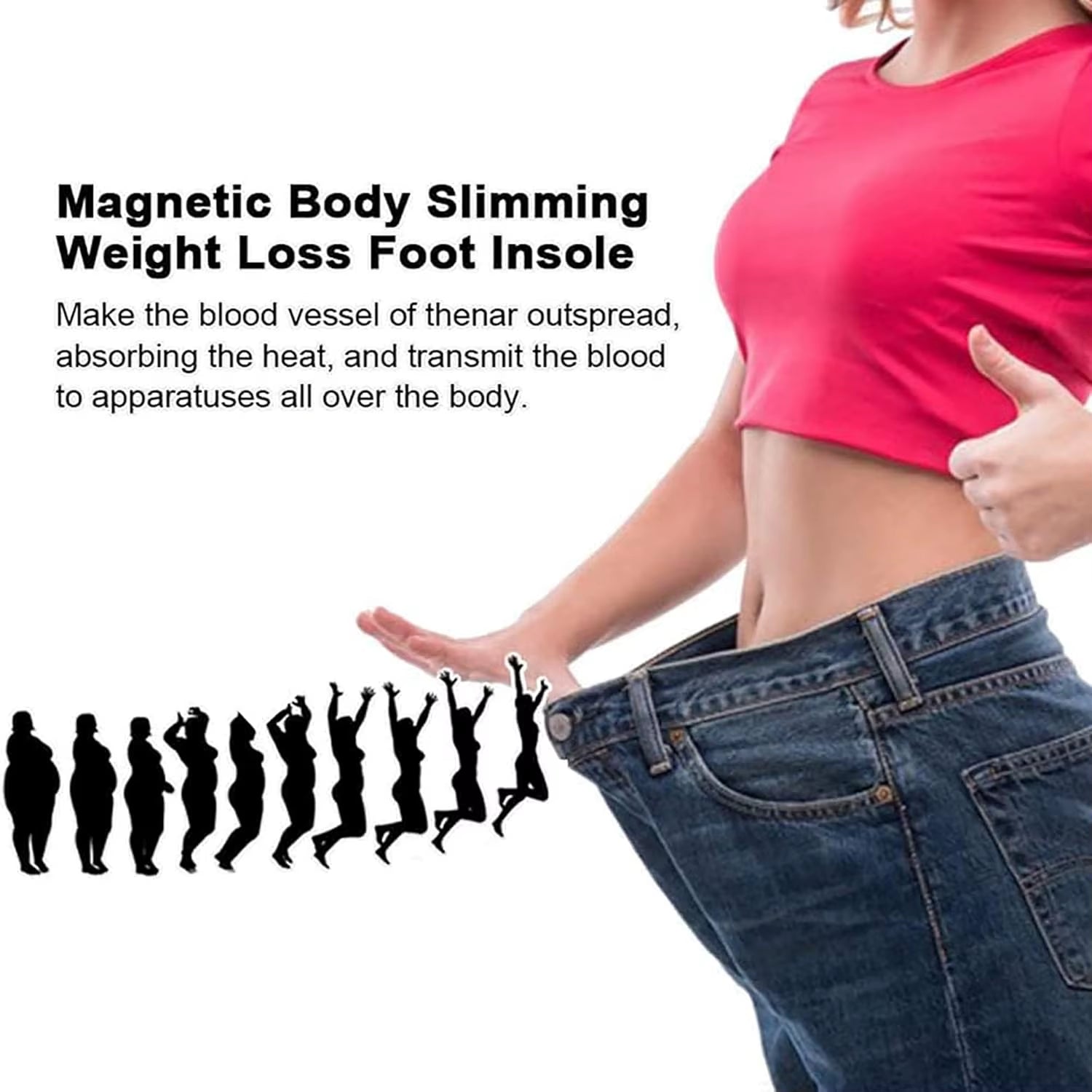 Magnetic Massage Insoles for Foot Acupressure Therapy Reflexology Relax Health Massager Arch Support Shoes Soles for Weight Loss