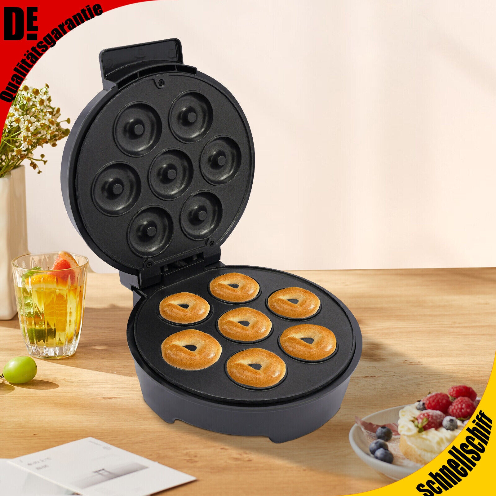Donut Maker Maschine Mini 7 Loch Donut Maschine Für Kinderfreundli