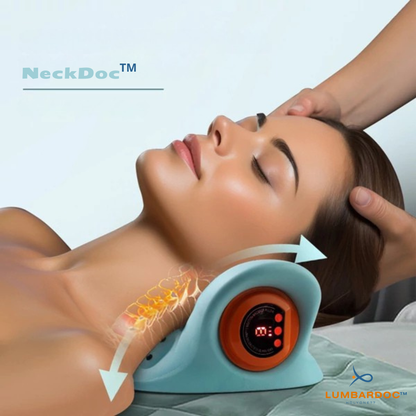 NeckDoc 2.0 – Orthopädisches Nackenmassage-Kissen mit EMS & Akupressur