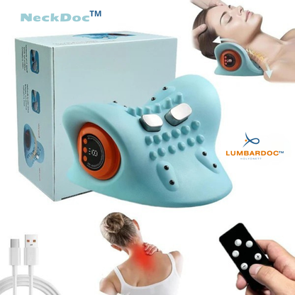 NeckDoc 2.0 – Orthopädisches Nackenmassage-Kissen mit EMS & Akupressur