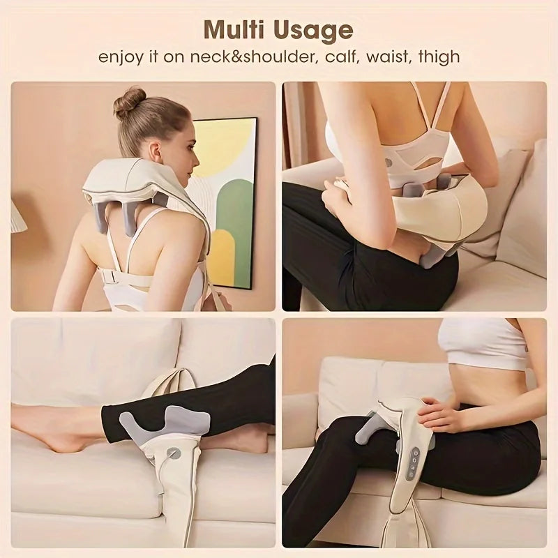 Ultimate Neck & Shoulder Massage Shawl - Heated Trapezius Massager for Relaxation and Relief